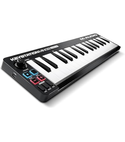 M-Audio Keystation Mini 32 II, Compact Portable 32-Key USB/MIDI